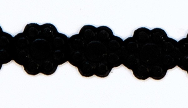 Wachsborte Blume, 9 mm, 24 cm, schwarz