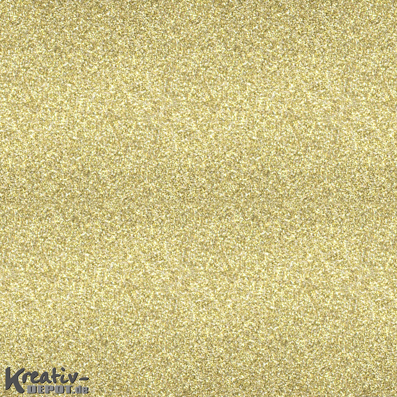 Glitterfolie selbstklebend - 50 x 70cm Rolle, gold