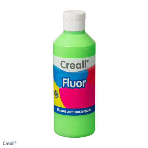 Creall-fluor, fluorenzierende Farbe, 250 ml Flasche, grün