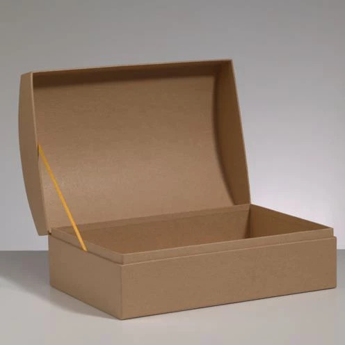 Box Truhe, aus Pappmaché, 28,5 x 20 x 12,5 cm