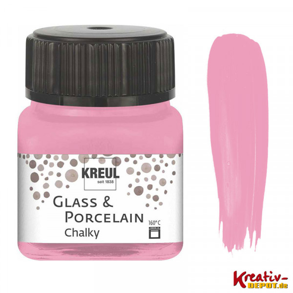 Glass & Porcelain Chalky - Candy Rose, 20 ml