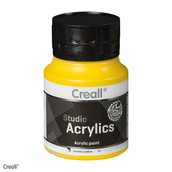 Creall-studio Acrylfarbe, 500 ml, Primärgelb
