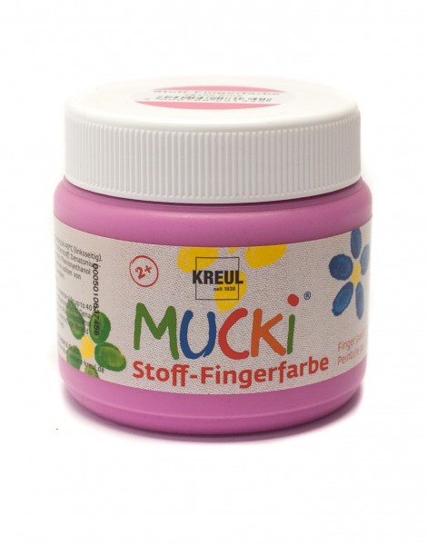 MUCKI Stoff-Fingerfarbe, 150 ml, pink