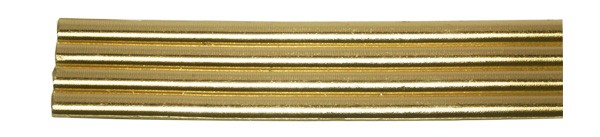 Wachsrundstreifen, 7mm, 20cm, 4 Stk., gold