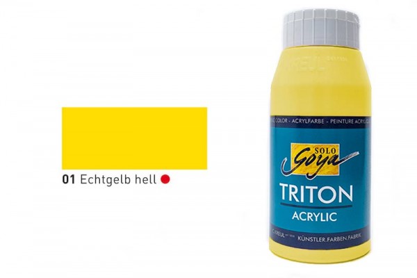 SOLO GOYA TRITON ACRYLIC BASIC, 750 ml, Echtgelb hell