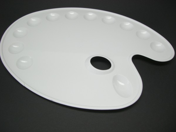 Kunststoffpalette, 27x36 cm, oval