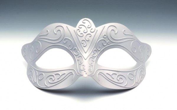Maske Romantik, aus Kunststoff, 16 x 8 cm