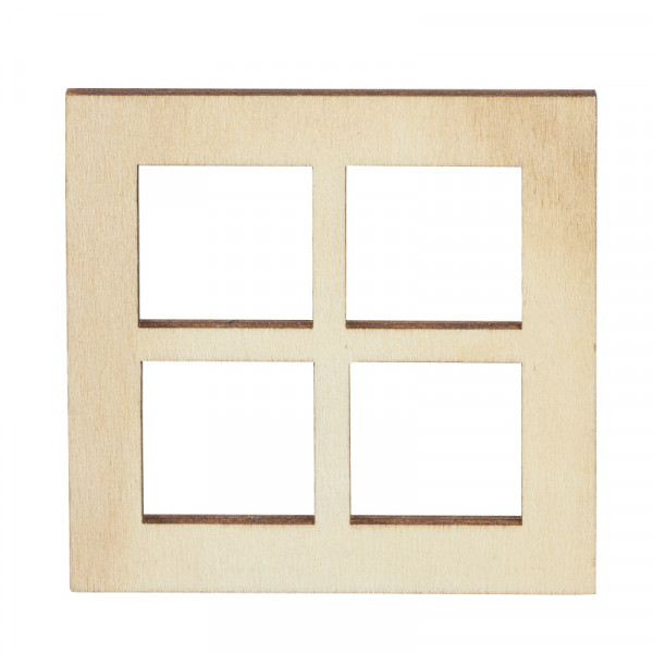 Miniatur Fenster, 7x7cm, 3 Stück