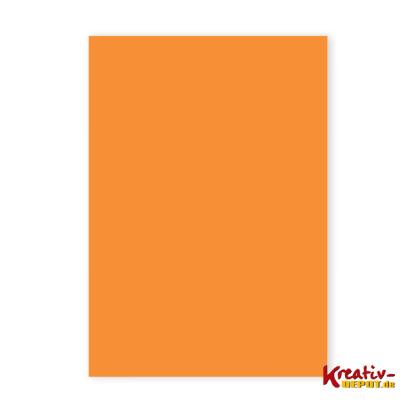 Buntpapier ungummiert, 35x50cm, 20 Bogen, orange
