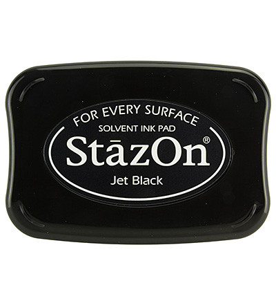 Stempelkissen StazOn, 6 x 9,5 cm, Jet Black (Schwarz)