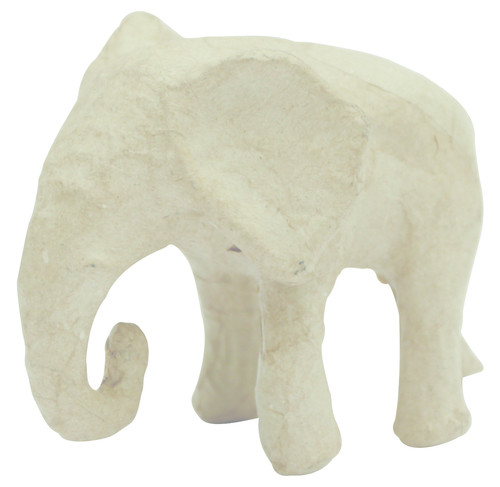 decopatch Tierfigur afrikanischer Elefant aus Pappmachè, 12 x 6,5 x 8 cm