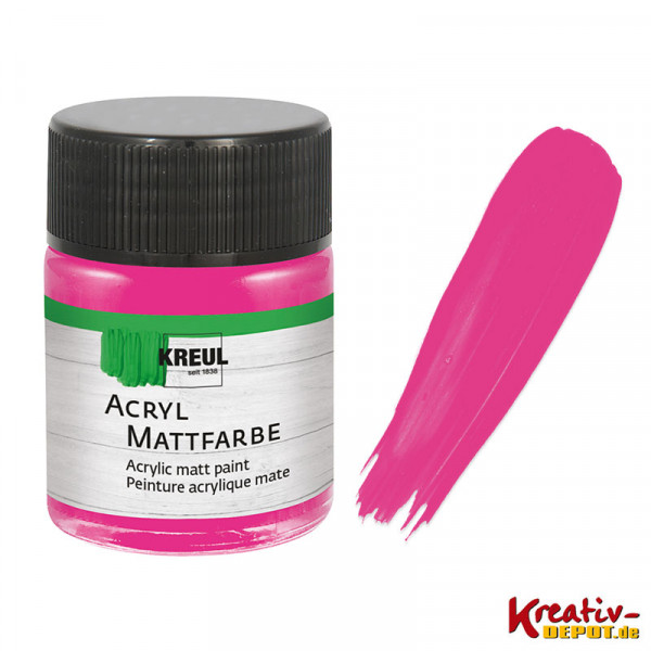 Kreul Acryl-Mattfarbe, 50 ml, Pink