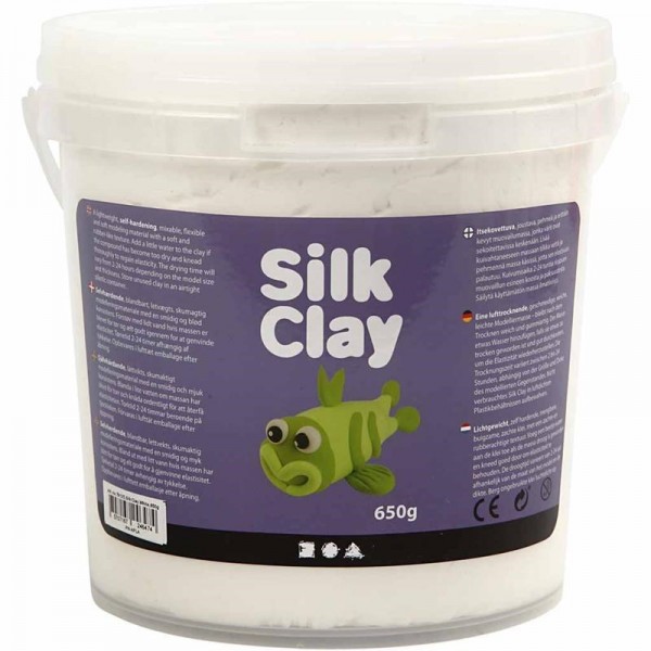Silk Clay - Weiß, 650g