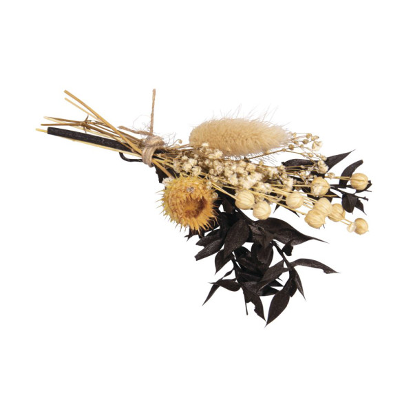 Trockenblumenstrauß, schwarz, 18-20cm
