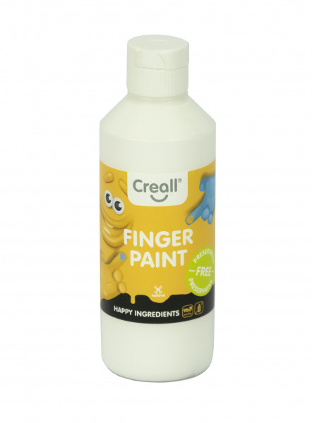 Creall-Fingermalfarbe HAPPY INGREDIENTS, 250 ml, weiß