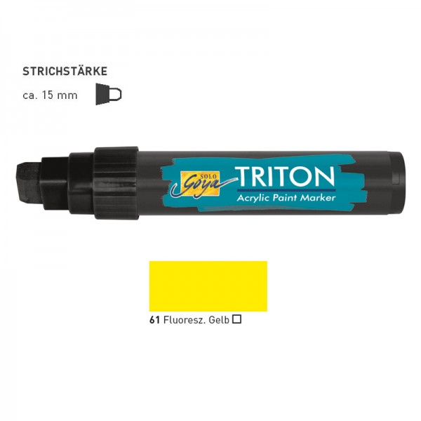 SOLO GOYA TRITON Acrylic Paint Marker 15.0 - Fluoresz. Gelb