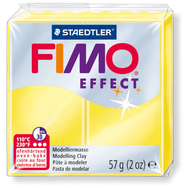 FIMO effect, Modelliermasse, 57 g, Transparent Gelb
