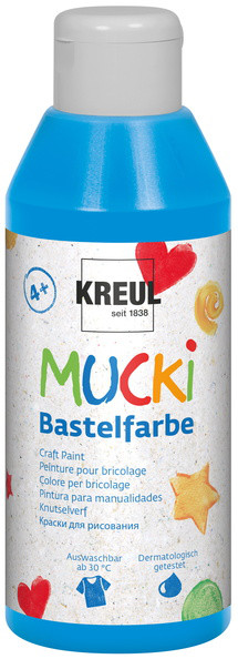 Mucki Bastelfarbe, 250 ml, Primärblau