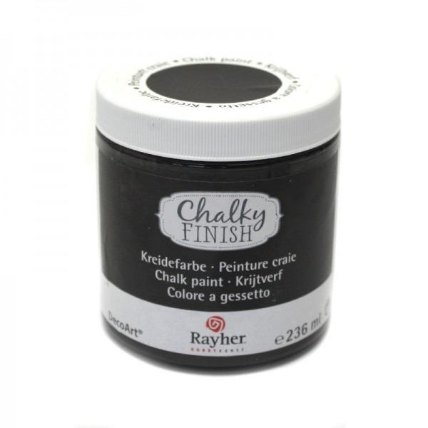 Chalky-Finish Kreidefarbe 236 ml - ebenholz