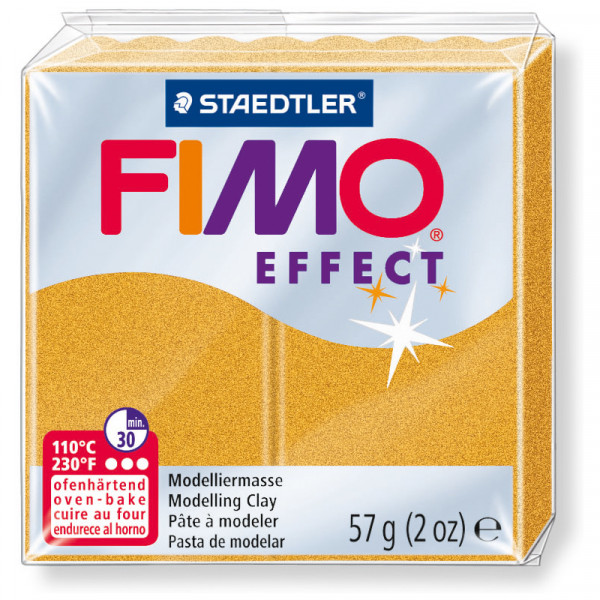 FIMO effect, Modelliermasse, 57 g, Metallic Gold
