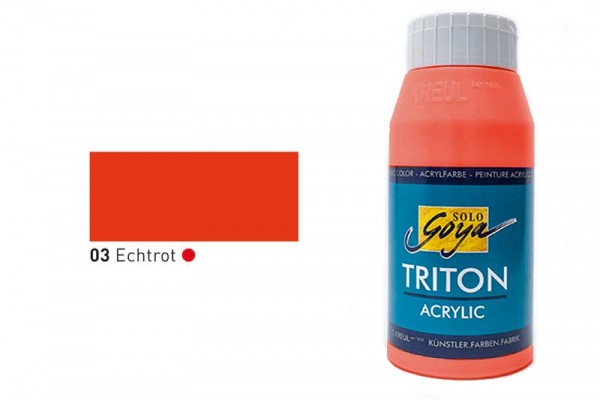 SOLO GOYA TRITON ACRYLIC BASIC, 750 ml, Echtrot