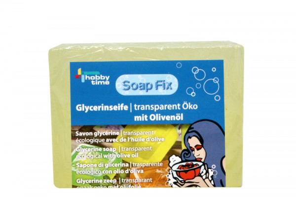 Glycerinseife, mit Olivenöl, Öko transparent, 250 g