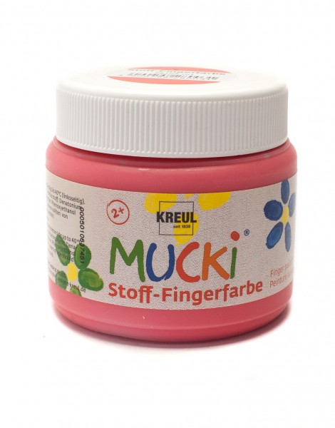 MUCKI Stoff-Fingerfarbe, 150 ml, rot
