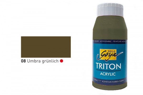 SOLO GOYA TRITON ACRYLIC BASIC, 750 ml, Umbra grünlich