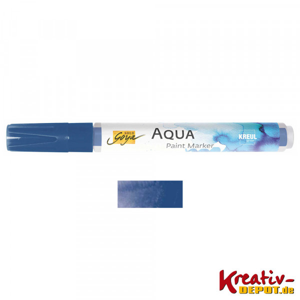 SOLO GOYA Aqua Paint Marker brush, Indigoblau