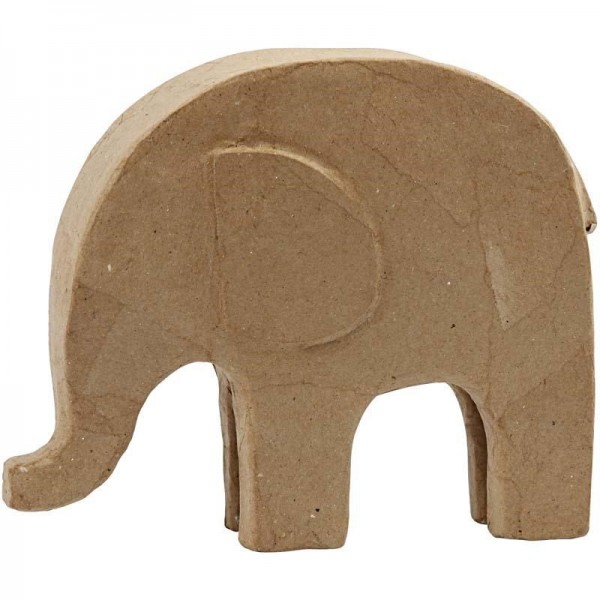Elefant, aus Pappmachè, 23,5 x 5 x 20 cm