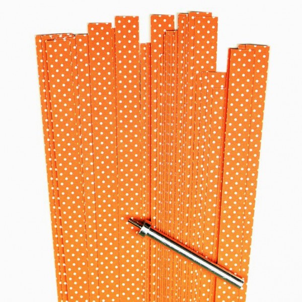 Quilling Papierstreifen, 10mm x 450mm, orange