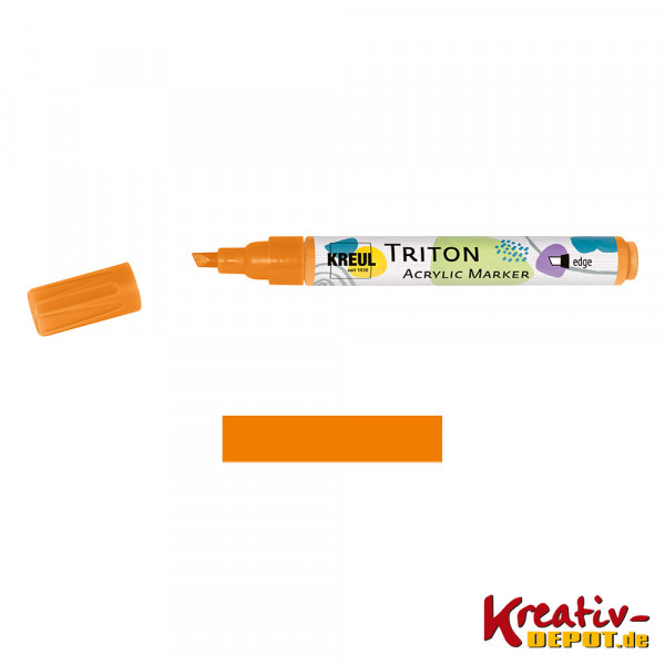 KREUL Triton Acrylic Marker Edge, Fluoreszierend Orange