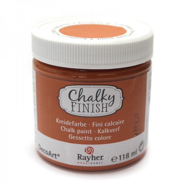 Chalky-Finish Kreidefarbe 118 ml - dunkelorange