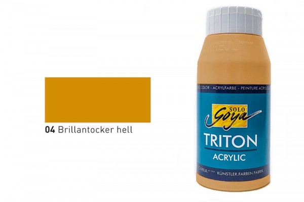SOLO GOYA TRITON ACRYLIC BASIC, 750 ml, Brillantocker hell