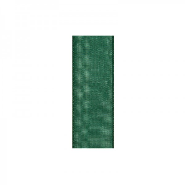 Chiffonband, 6mm breit, 10m lang - dunkelgrün
