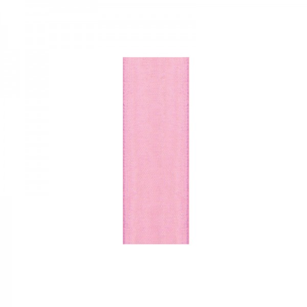Chiffonband, 6mm breit, 10m lang - rosa