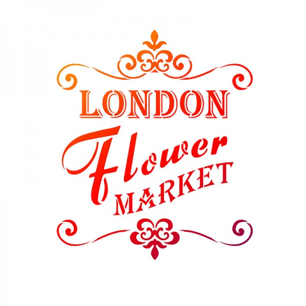 Viva Decor Universal-Schablone, DIN A4, London Flower Market