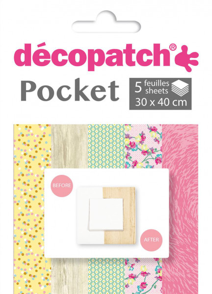Decopatch Pocket Papier, 5er Sortiment, Collection No 18