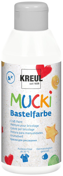 Mucki Bastelfarbe, 250 ml, Weiß