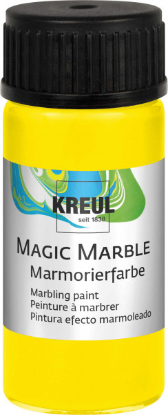 Kreul Magic Marble Marmorierfarbe, 20 ml, Zitron