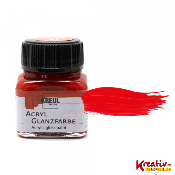 Kreul Acryl-Glanzfarbe, 20 ml, Rot
