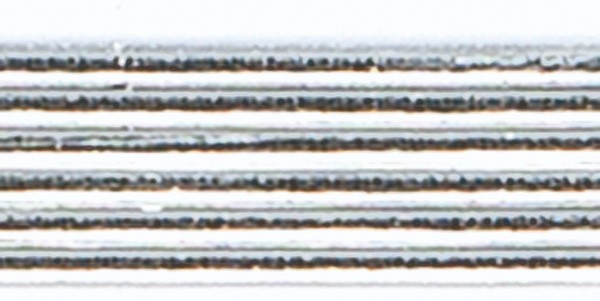 Wachsflachstreifen, 1mm, 20cm, 15 Stk., silber