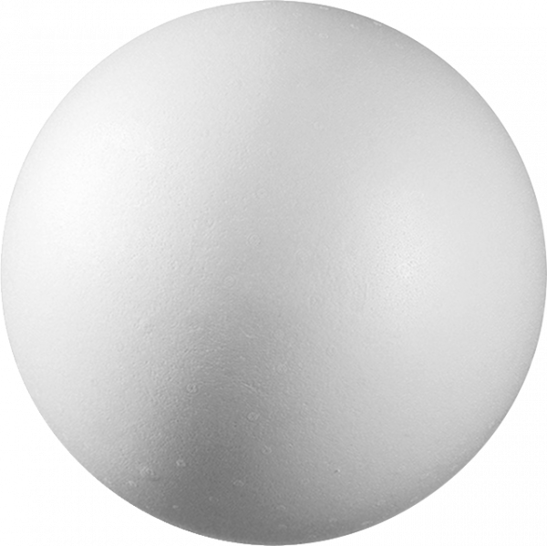Styroporkugel, 5 cm Ø weiß, einteilig massiv