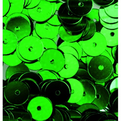 Pailletten, rund, flach, 6 mm, 10g, ca.1000 St, hellgrün