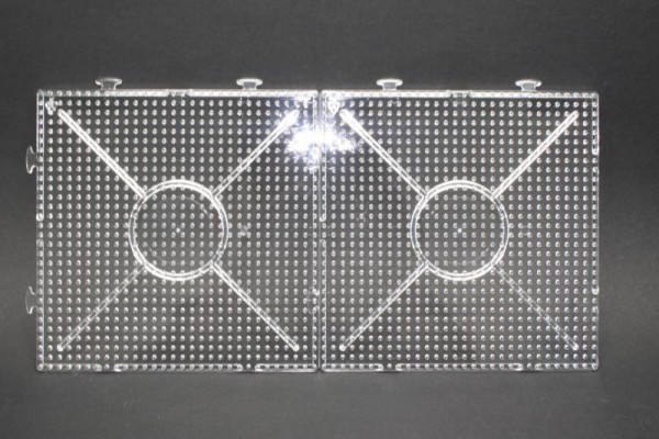 Photo Pearls® Legeplatte, 15 x 15 cm, transparent, 2 Stück