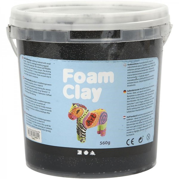 Foam Clay - Schwarz, 560g