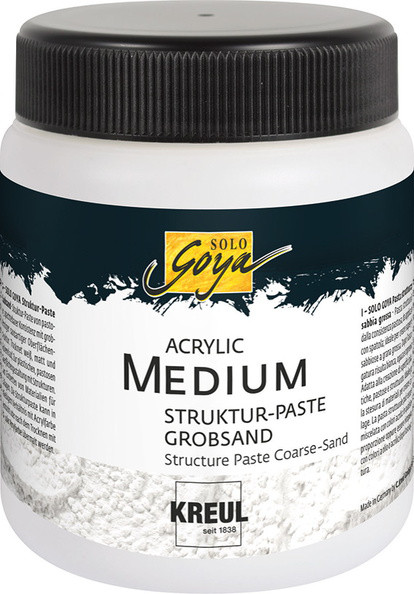 SOLO GOYA Acrylic Medium Struktur-Paste Grobsand 250 ml