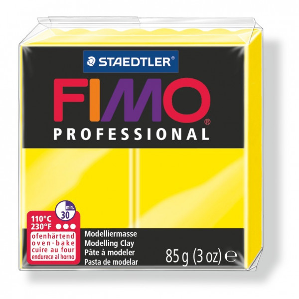 FIMO professional, Modelliermasse, 85 g, limonengelb
