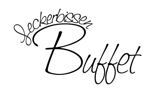 Stempel Leckerbissen-Buffet 83x50mm