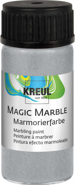 Kreul Magic Marbel Marmorierfarbe, 20 ml, Silber